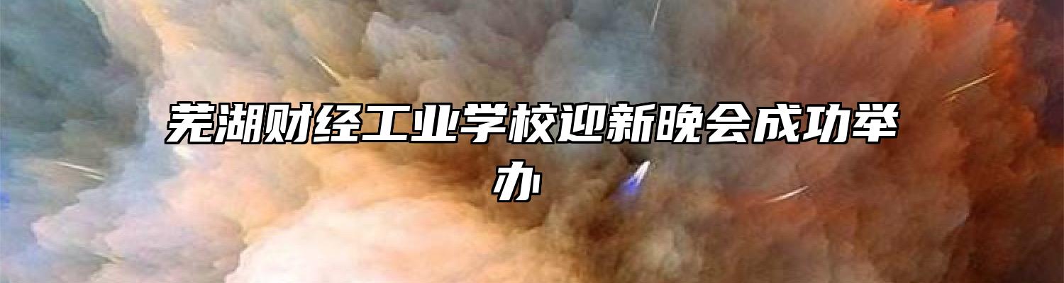芜湖财经工业学校迎新晚会成功举办 