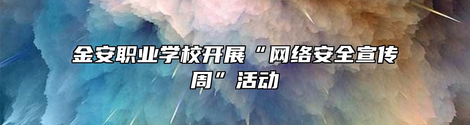 金安职业学校开展“网络安全宣传周”活动