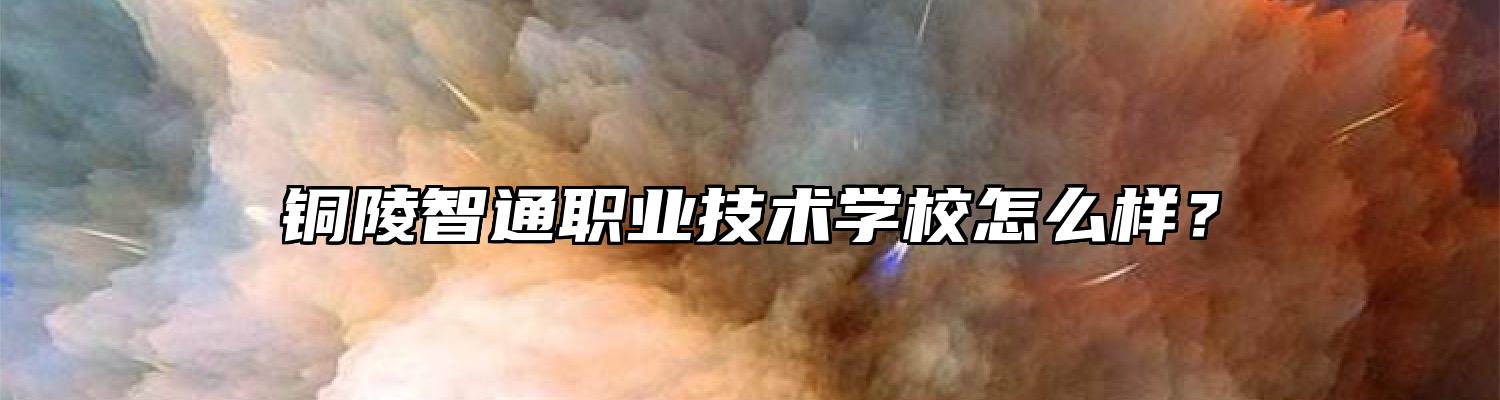 铜陵智通职业技术学校怎么样？