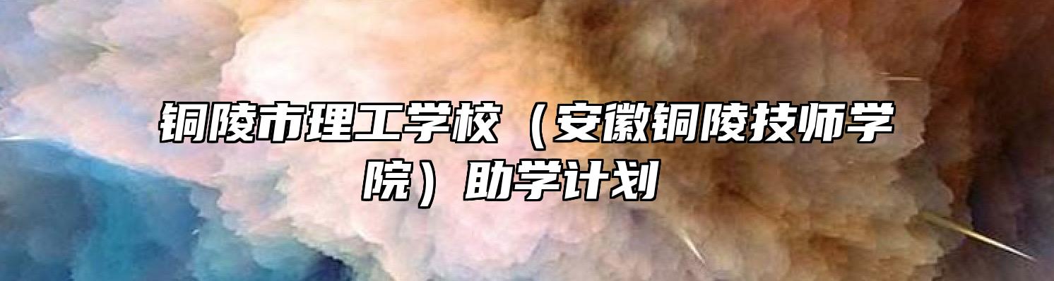 铜陵市理工学校（安徽铜陵技师学院）助学计划 