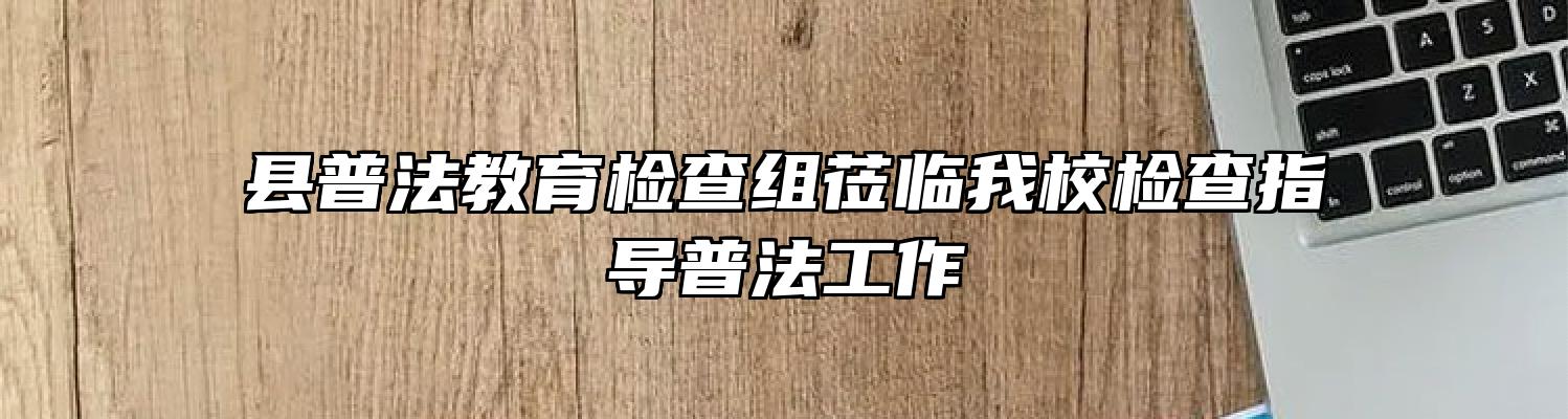 县普法教育检查组莅临我校检查指导普法工作