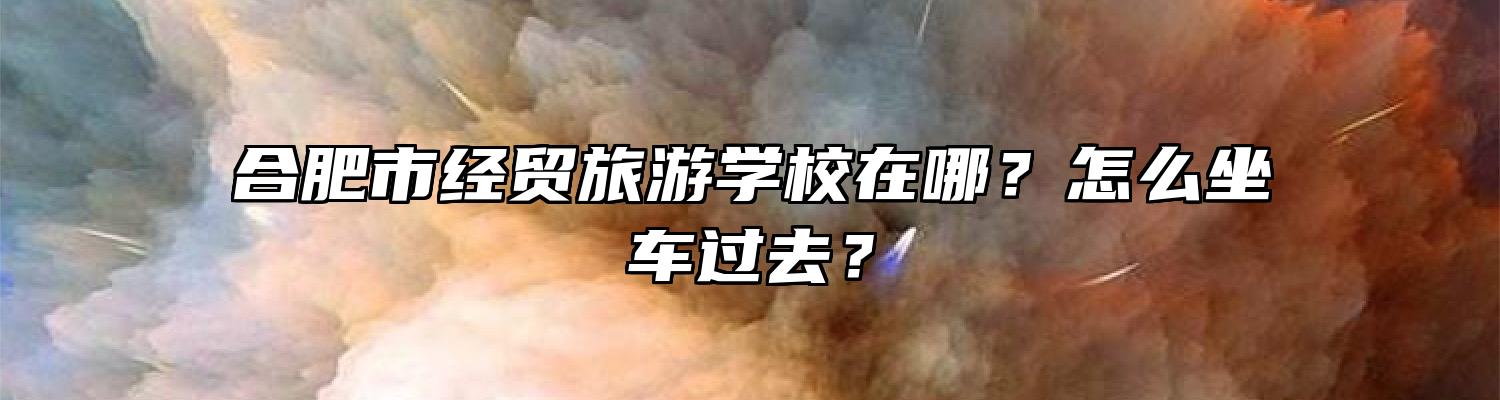 合肥市经贸旅游学校在哪？怎么坐车过去？