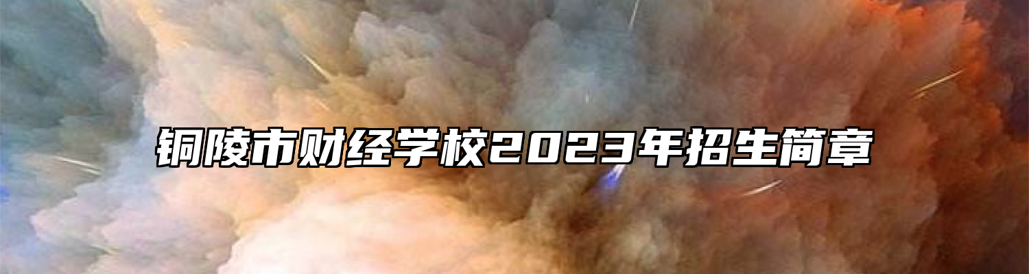 铜陵市财经学校2023年招生简章