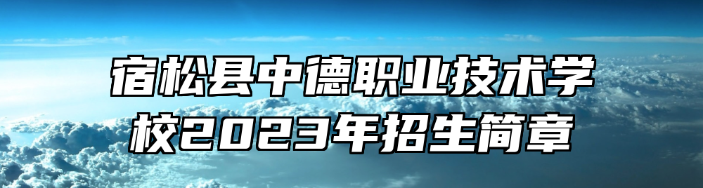 宿松县中德职业技术学校2023年招生简章