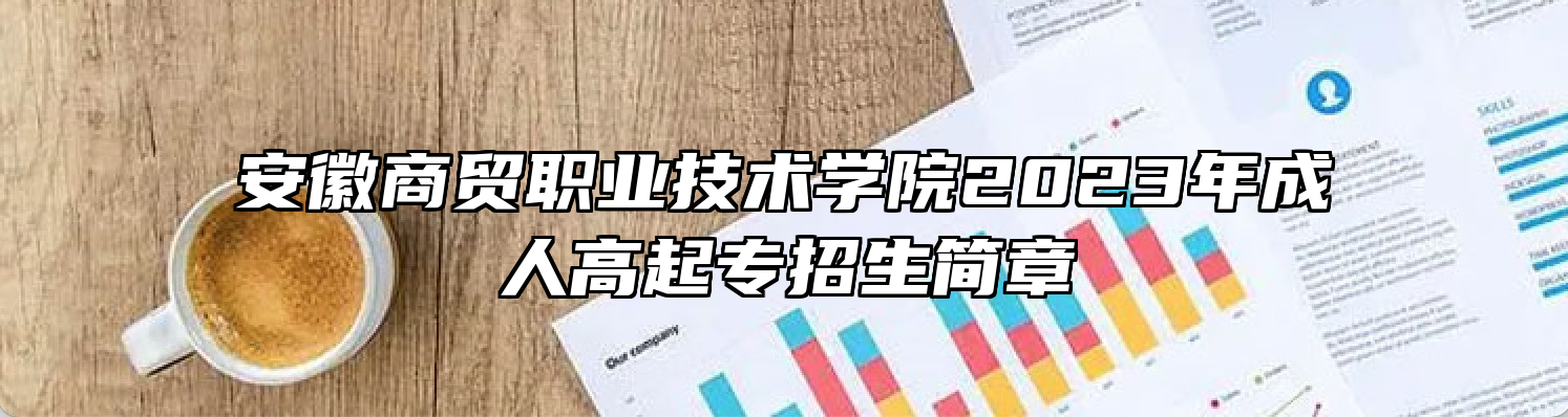 安徽商贸职业技术学院2023年成人高起专招生简章