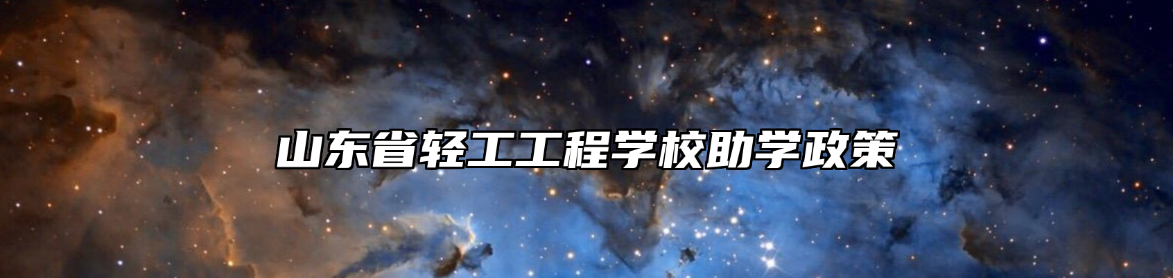 山东省轻工工程学校助学政策
