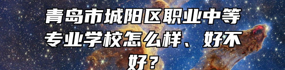 青岛市城阳区职业中等专业学校怎么样、好不好？