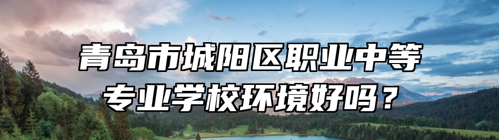 青岛市城阳区职业中等专业学校环境好吗？