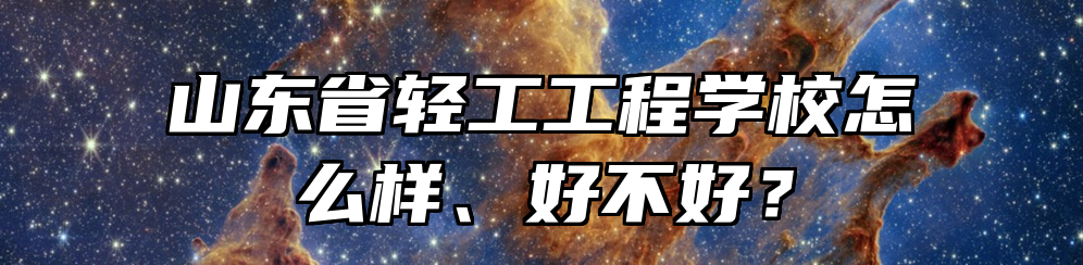 山东省轻工工程学校怎么样、好不好？