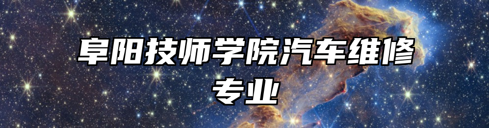 阜阳技师学院汽车维修专业
