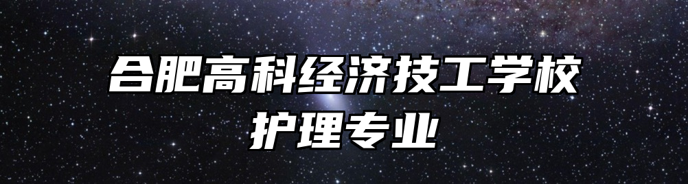 合肥高科经济技工学校护理专业