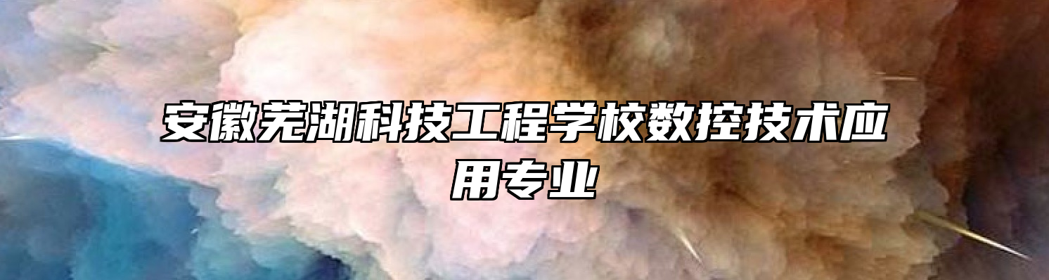 安徽芜湖科技工程学校数控技术应用专业