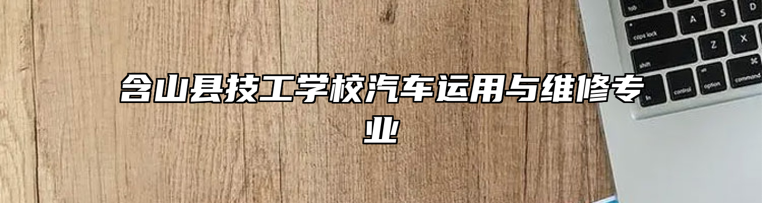 含山县技工学校汽车运用与维修专业