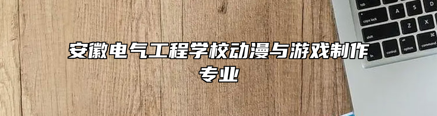 安徽电气工程学校动漫与游戏制作专业