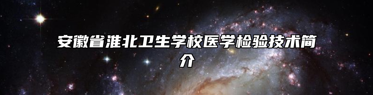 安徽省淮北卫生学校医学检验技术简介