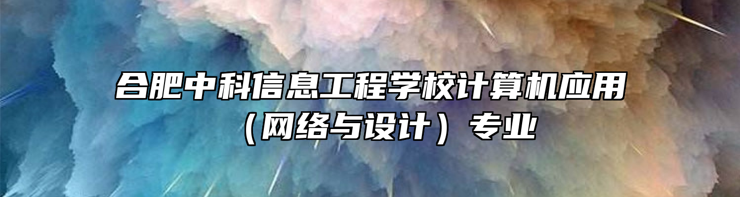合肥中科信息工程学校计算机应用（网络与设计）专业
