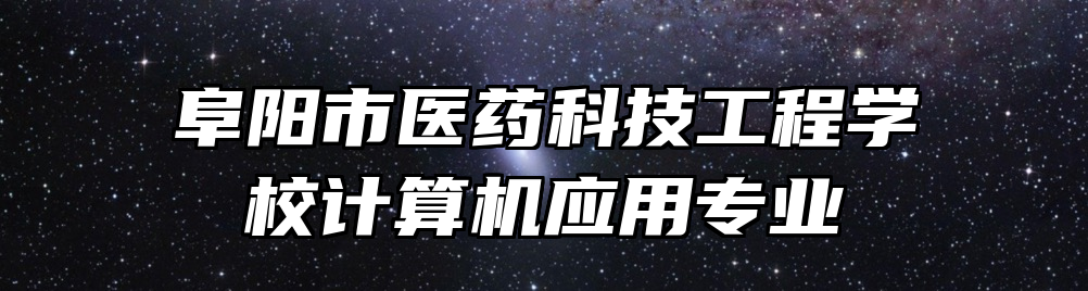 阜阳市医药科技工程学校计算机应用专业