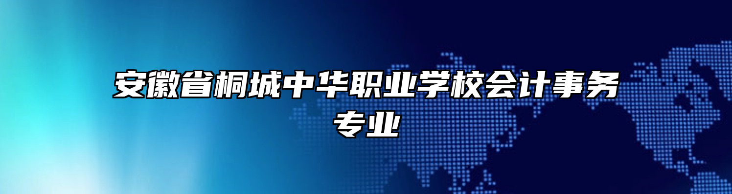 安徽省桐城中华职业学校会计事务专业