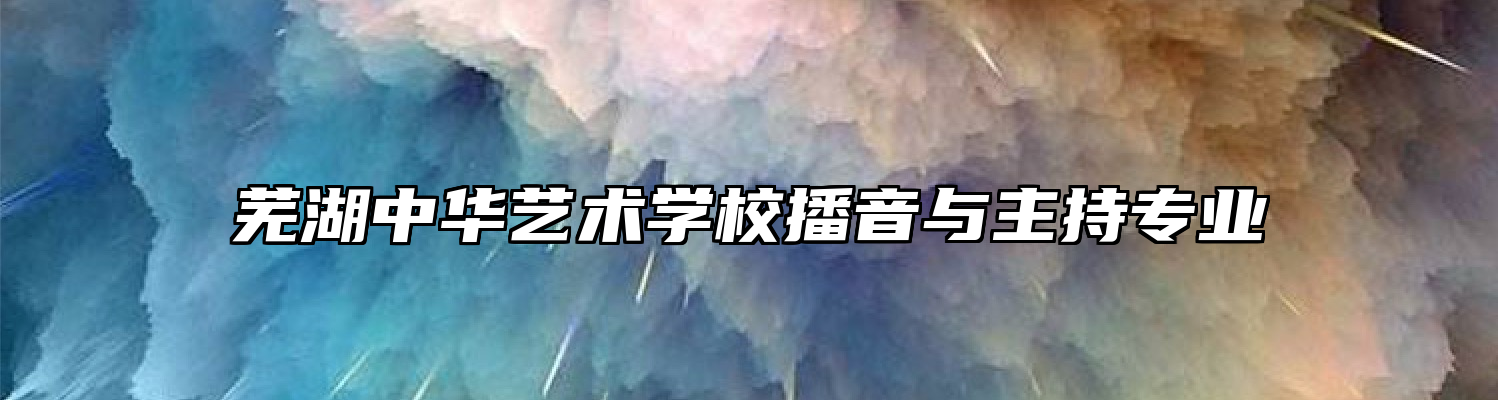 芜湖中华艺术学校播音与主持专业