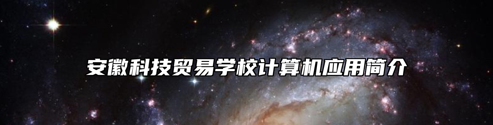 安徽科技贸易学校计算机应用简介