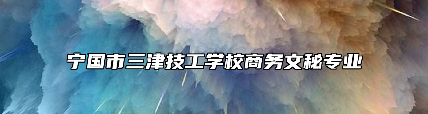 宁国市三津技工学校商务文秘专业