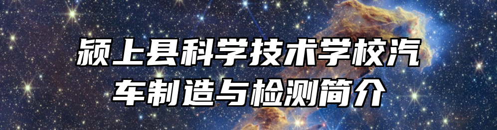 颍上县科学技术学校汽车制造与检测简介