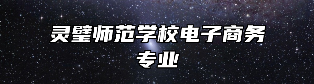 灵璧师范学校电子商务专业