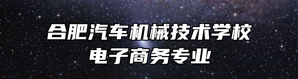 合肥汽车机械技术学校电子商务专业