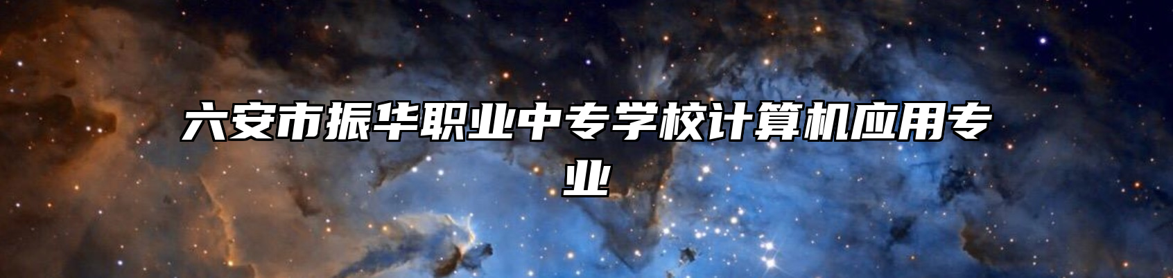 六安市振华职业中专学校计算机应用专业