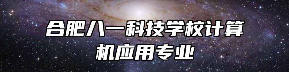 合肥八一科技学校计算机应用专业