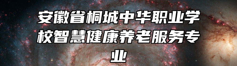 安徽省桐城中华职业学校智慧健康养老服务专业