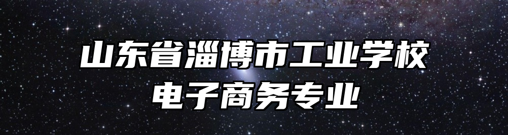 山东省淄博市工业学校电子商务专业