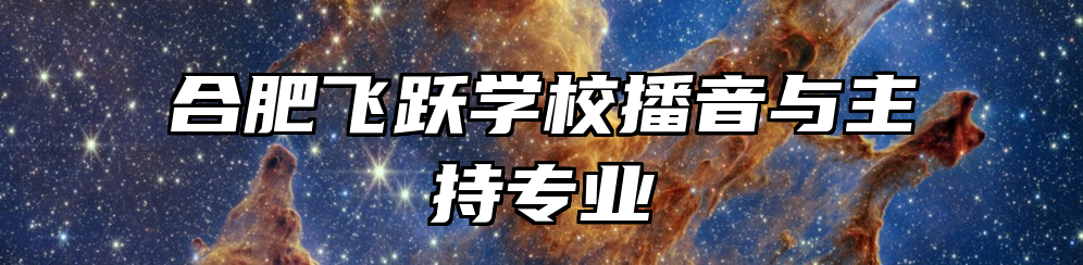 合肥飞跃学校播音与主持专业