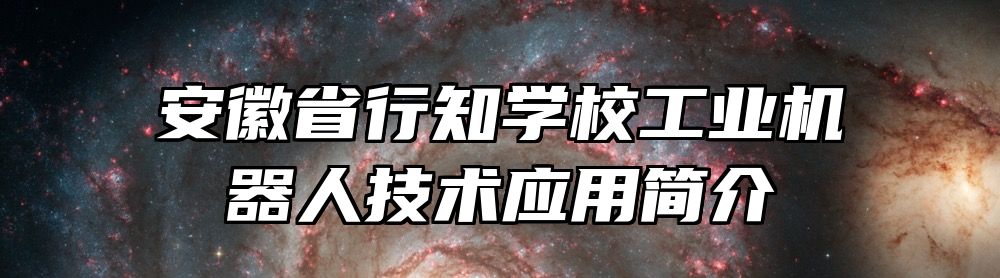 安徽省行知学校工业机器人技术应用简介