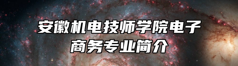 安徽机电技师学院电子商务专业简介