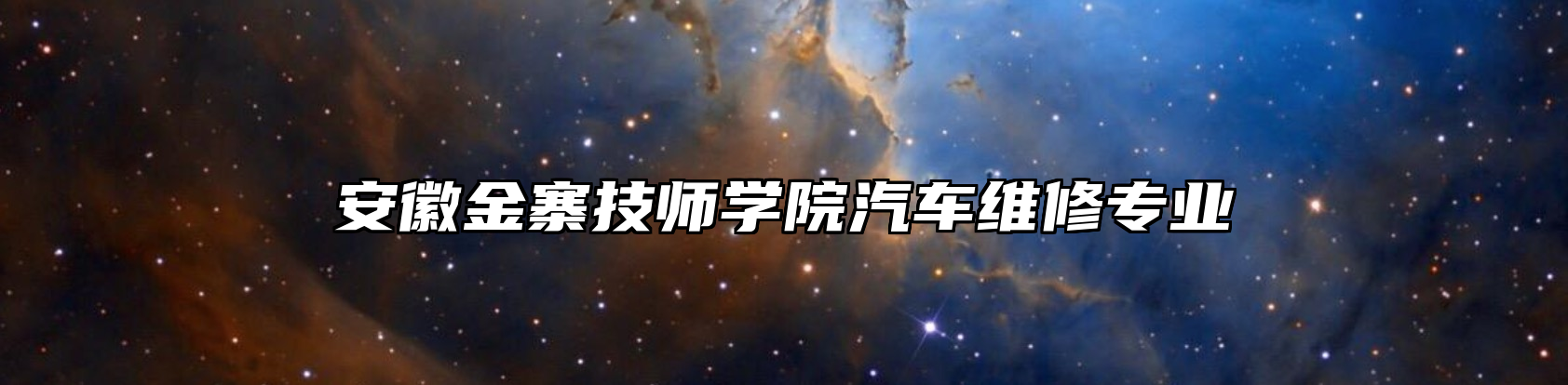 安徽金寨技师学院汽车维修专业