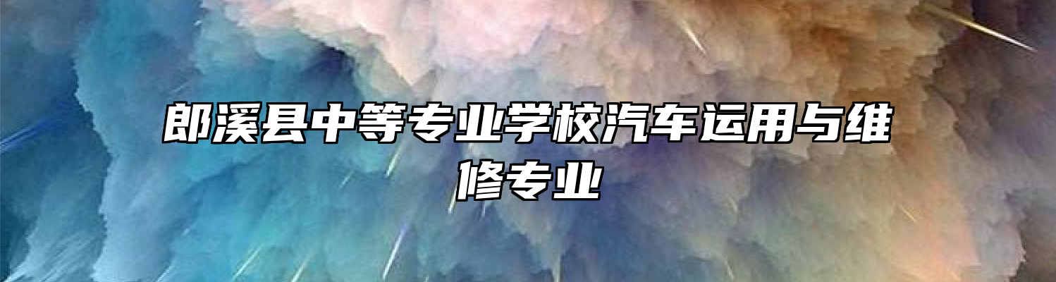 郎溪县中等专业学校汽车运用与维修专业