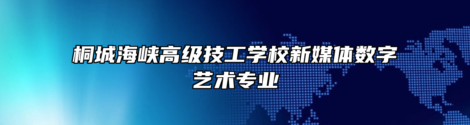 桐城海峡高级技工学校新媒体数字艺术专业