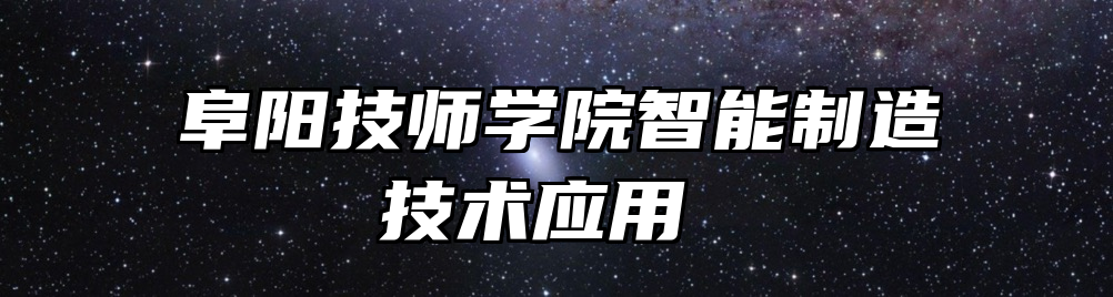 阜阳技师学院智能制造技术应用 