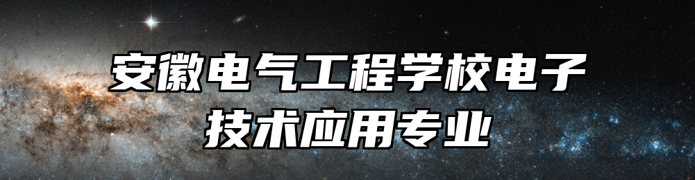 安徽电气工程学校电子技术应用专业