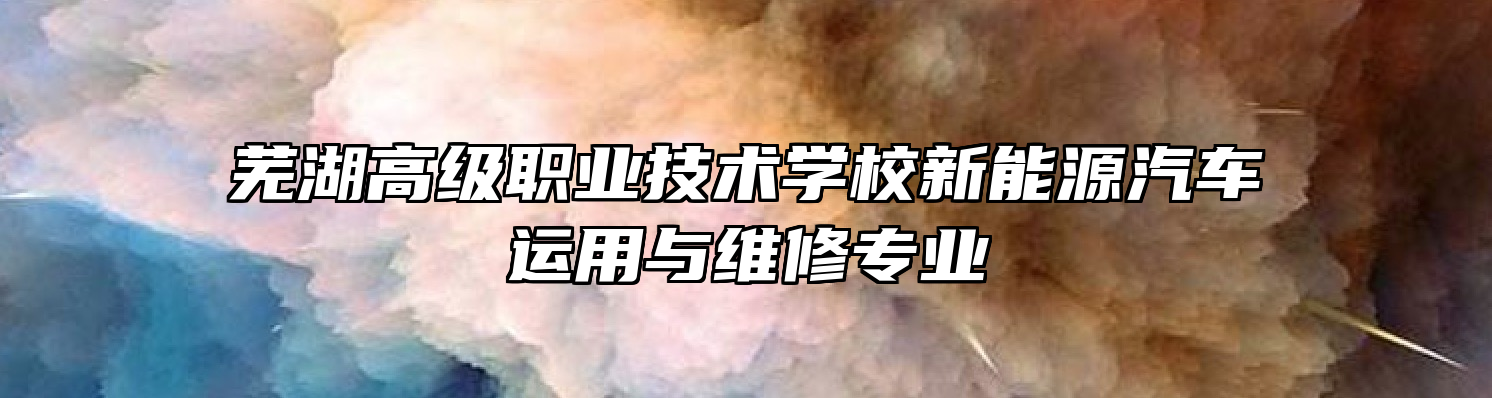 芜湖高级职业技术学校新能源汽车运用与维修专业