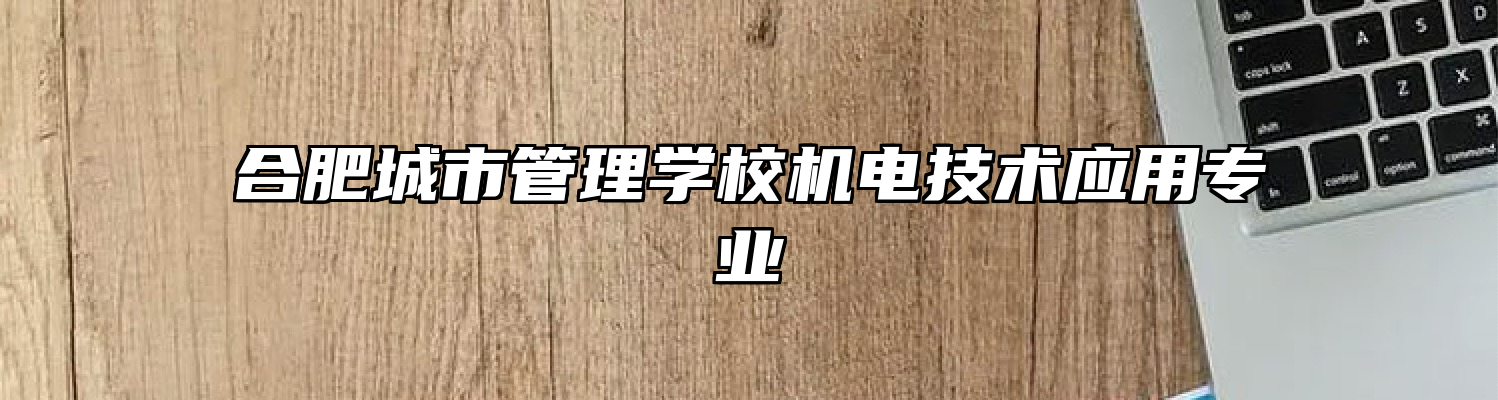合肥城市管理学校机电技术应用专业