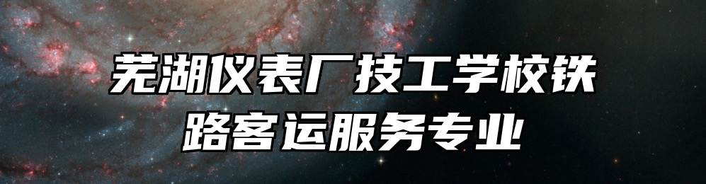 芜湖仪表厂技工学校铁路客运服务专业