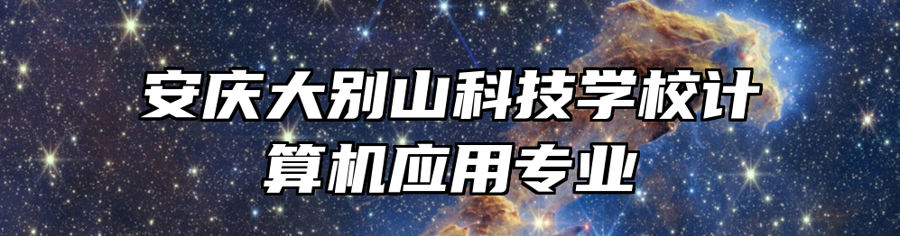 安庆大别山科技学校计算机应用专业