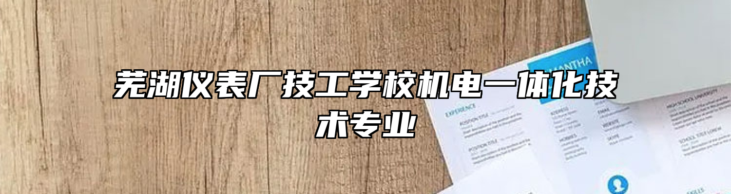 芜湖仪表厂技工学校机电一体化技术专业