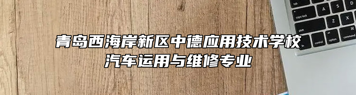 青岛西海岸新区中德应用技术学校汽车运用与维修专业