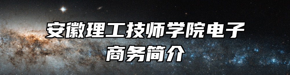 安徽理工技师学院电子商务简介