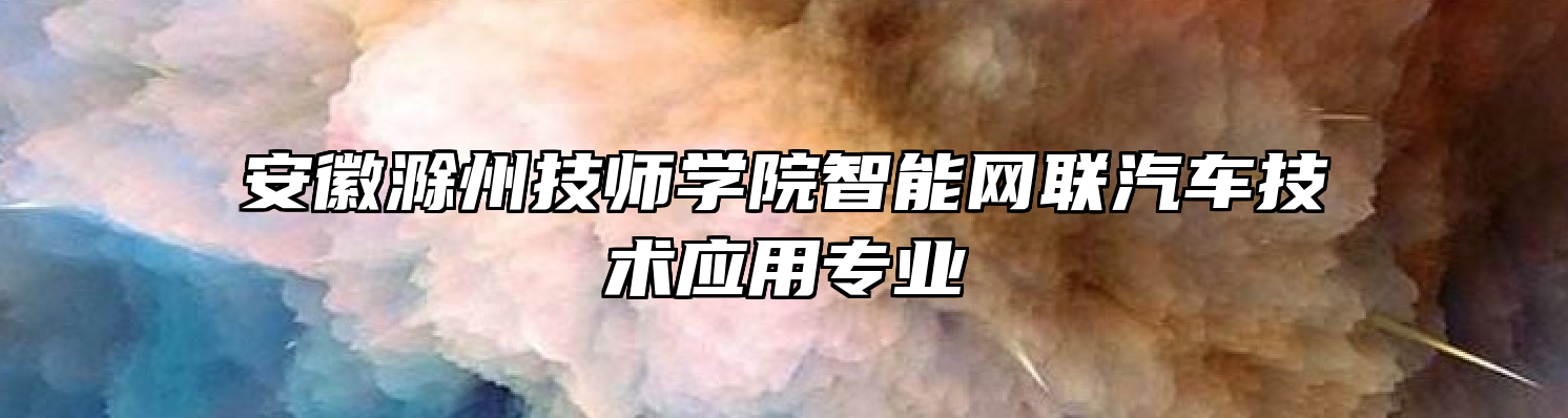 安徽滁州技师学院智能网联汽车技术应用专业