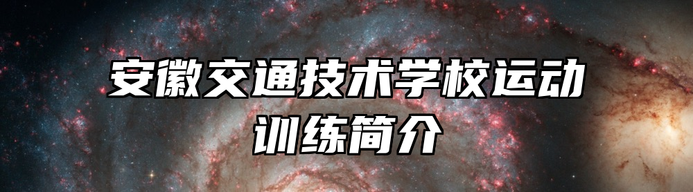 安徽交通技术学校运动训练简介