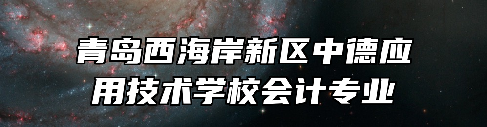 青岛西海岸新区中德应用技术学校会计专业